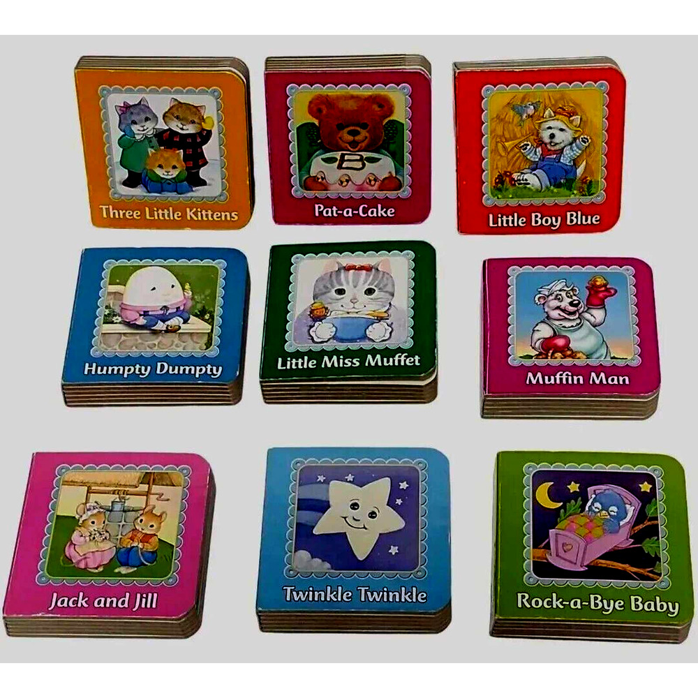 Nursery Rhyme Kids Board Book Bundle Of 9 Collectibles
